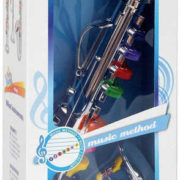 BONTEMPI Saxofon dětský stříbrný 8 klapek plast *HUDEBNÍ NÁSTROJE*