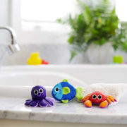 SASSY Baby zvířátka textilní do koupele stříkací do vody set 3ks pro miminko