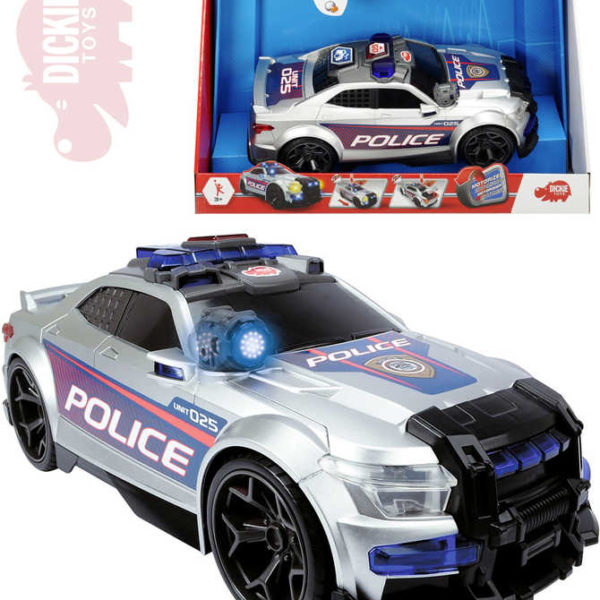 DICKIE Auto policie sportovní Street Force 33cm funkční na baterie Světlo Zvuk