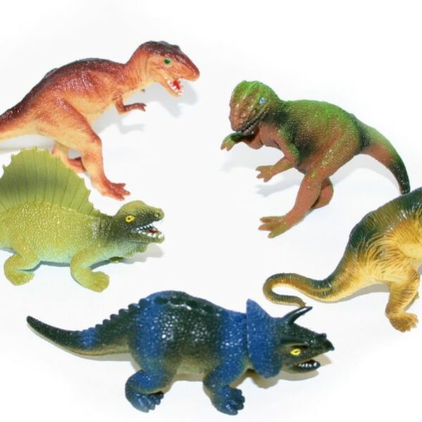 Dinosauři větší sada zvířátko plastové pravěkké 5ks v sáčku
