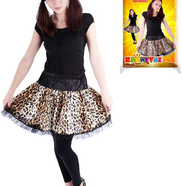 KARNEVAL Sukně tygrovaná mini dospělá KOSTÝM