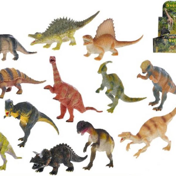 Dinosaurus pravěký ještěr plastový 14cm různé druhy