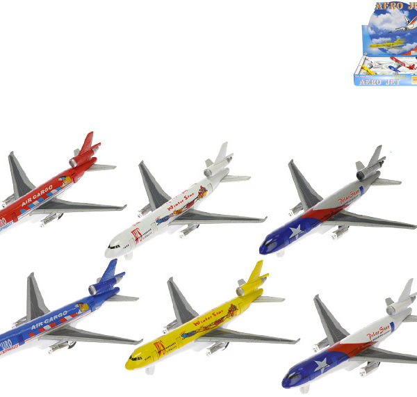 Letadlo dopravní 20cm kovové různé druhy