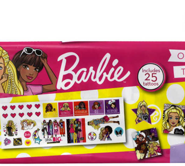 EP Line Tetování dětské Barbie set 2 archy 50 mini tetovaček