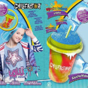 Chillfactor Slushy Maker výroba ledové tříště dětský shaker Modrofialový plast