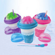 Chillfactor Slushy Maker výroba ledové tříště dětský shaker Růžový mění barvu plast