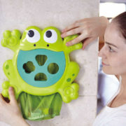 HAPE Baby Nakrm žabáka set zvířátko s vkládacími tvary do vany pro miminko