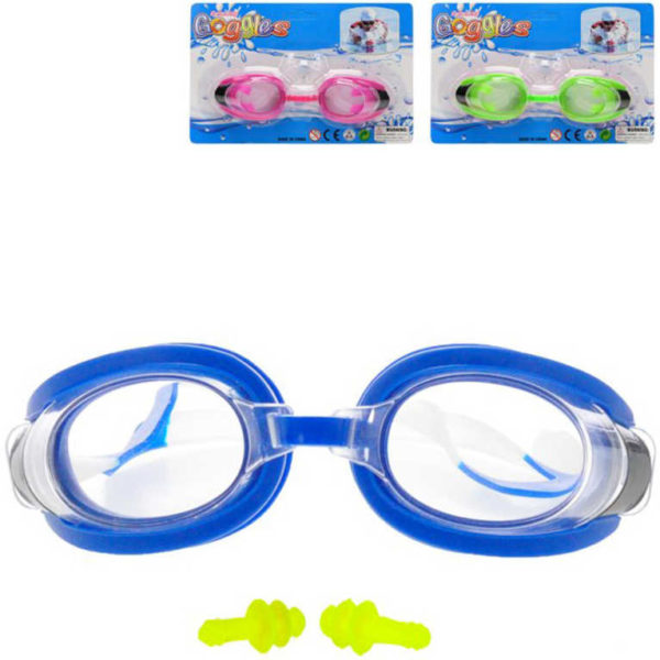 Brýle dětské plavecké 16cm do vody různé barvy na kartě