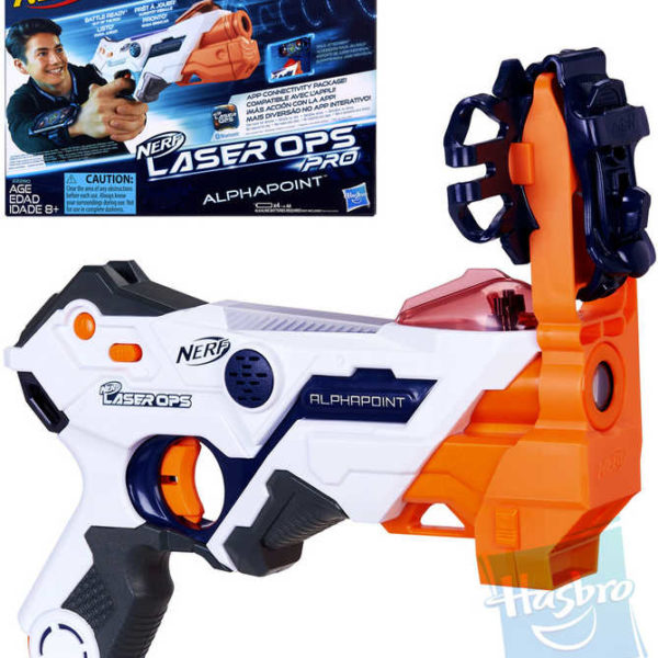 HASBRO NERF Pistole Laser Ops Alphapoint blaster na baterie Světlo Zvuk