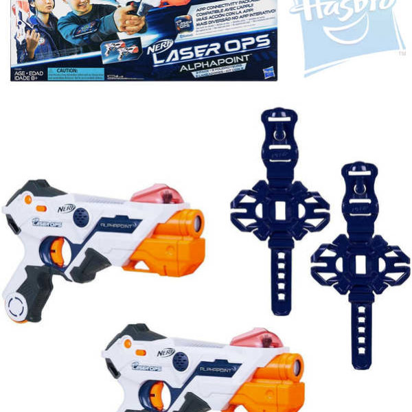 HASBRO NERF Pistole Laser Ops Alphapoint duo blaster 2ks na baterie Světlo Zvuk