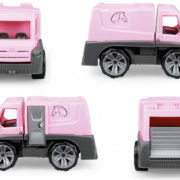 LENA Truxx auto růžové funkční transport koní 29cm set s figurkou volně