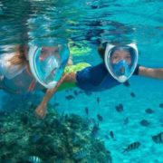 SEDCO GoProAD potápěčská maska celoobličejová se šnorchlem do vody růžová