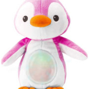 PLYŠ Baby tučňák 22cm usínáček s melodiemi na baterie Světlo Zvuk pro miminko