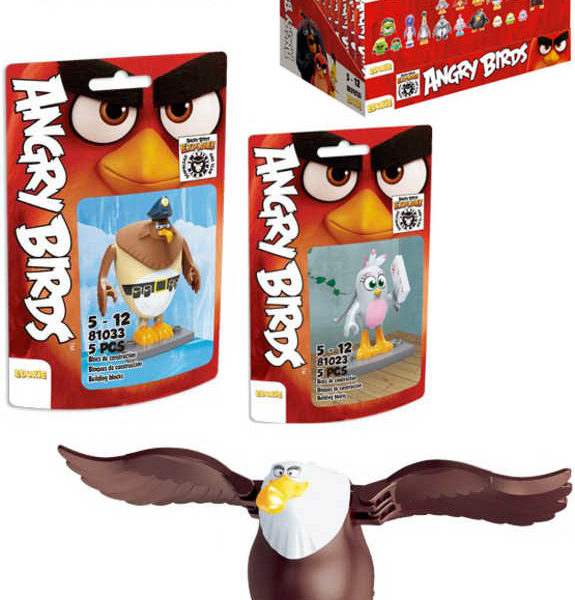 EDUKIE Angry Birds set 32 dílků v sáčku různé druhy STAVEBNICE