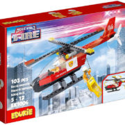 EDUKIE Hasičský vrtulník set 103 dílků + 2 figurky STAVEBNICE