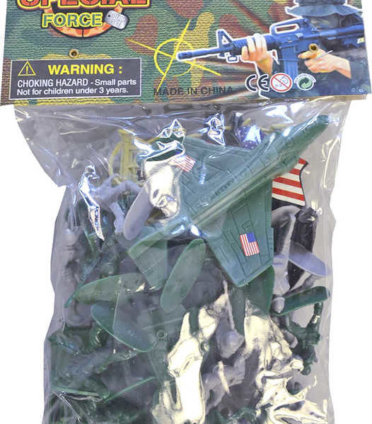 Vojáci figurka akční se zbraní herní set s letadlem a vozidly plast