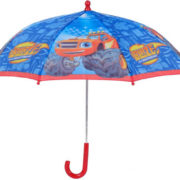 Deštník dětský Plamínek a čtyřkoláci manuální otevírání modrý