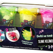 EP line So Slime výroba slizu set kelímek 3ks s figurkami se třpytkami svítí ve tmě