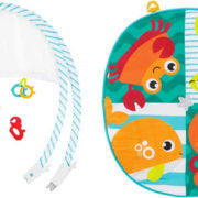 FISHER PRICE Baby dečka hrací se zvířátky cestovní do tašky pro miminko