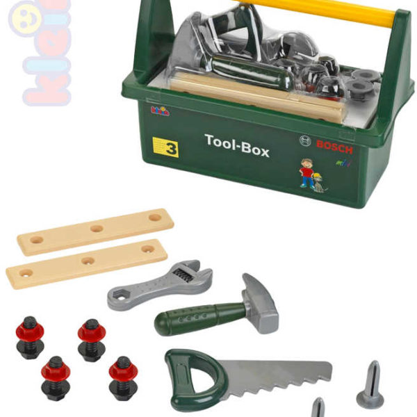 KLEIN Bosch Tool Box set nářadí dětské plastové malý kutil v přepravním boxu