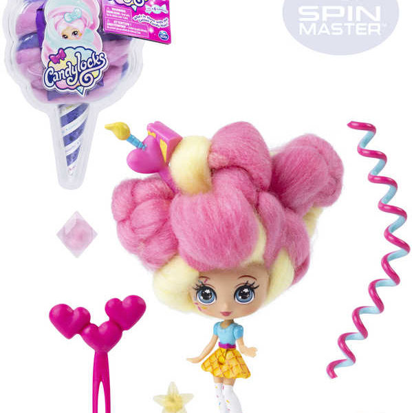 SPIN MASTER Candylocks panenka cukrová vata vonící set s kadeřnickými doplňky