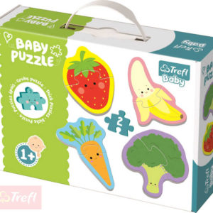 TREFL Baby puzzle Zelenina a ovoce velké dílky 4v1 set 8 dílků pro miminko