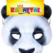 KARNEVAL Maska panda dětská škraboška *KARNEVALOVÝ DOPLNĚK*