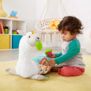 FISHER PRICE Baby Lama s aktivitami 36cm pro hru na bříšku pro miminko PLYŠ