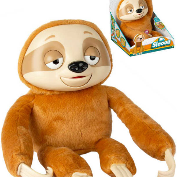 PLYŠ Baby lenochod Mr. Slooou opakuje slova na baterie Zvuk *PLYŠOVÉ HRAČKY*