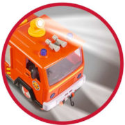 SIMBA Požárník Sam auto hasičské Jupiter set se 2 figurkami na baterie Světlo Zvuk