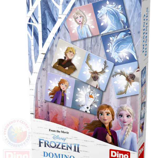 DINO Hra Domino Frozen II (Ledové Království) *SPOLEČENSKÉ HRY*