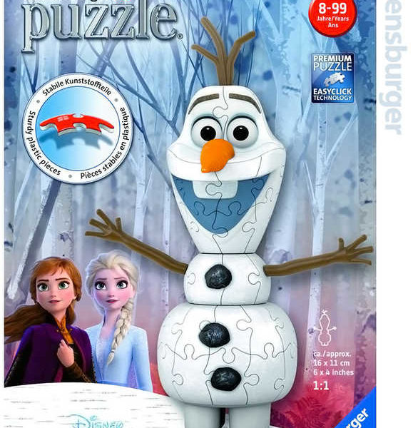 RAVENSBURGER Puzzle 3D Olaf Frozen 2 (Ledové Království) 54 dílků skládačka plast