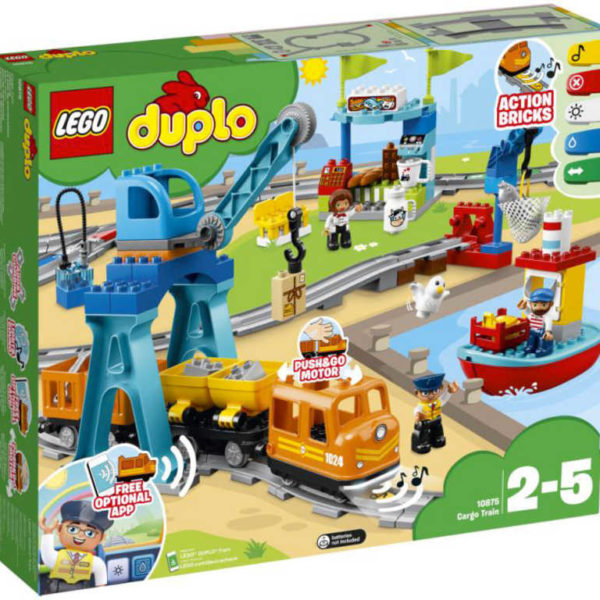 LEGO DUPLO Vlak nákladní na baterie Světlo Zvuk 10875 STAVEBNICE