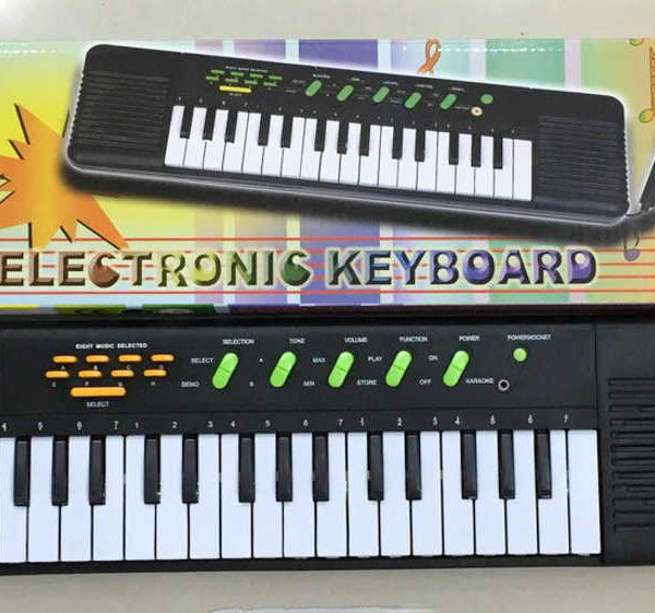 Piáno elektronické 50cm dětský keyboard 32kláves set s mikrofonem na baterie Zvuk
