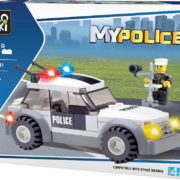 BLOCKI Stavebnice My Police policejní auto s radarem 69 dílků + 1 figurka v krabici