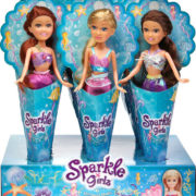 Sparkle Girlz panenka mořská panna v kornoutu různé druhy v krabičce