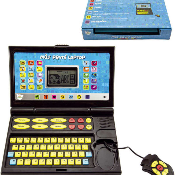 Můj první laptop multifunkční dětský notebook naučný 50 programů na baterie Zvuk