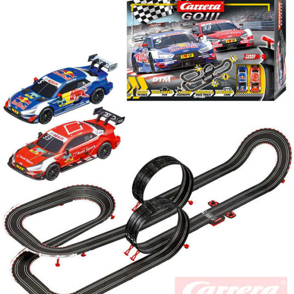 CARRERA Autodráha GO!!! DTM Master Class 9m trafo 2 autíčka
