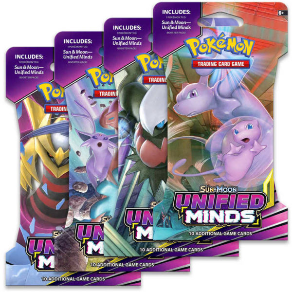 ADC Pokémon SM11 Unified Minds sběratelské karty set 10ks blister booster