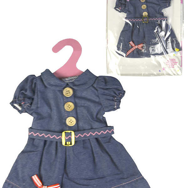Oblečení pro panenky 23cm šatičky set s ramínkem v sáčku