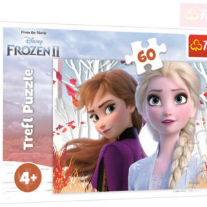TREFL Puzzle Kouzelný svět Anny a Elsy Frozen 2 (Ledové Království) 33x22cm 60 dílků