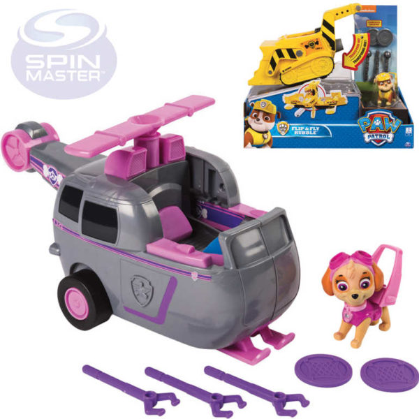 SPIN MASTER Rychle měnící vozidlo s transformací Tlapková patrola set s figurkou SPIN MASTER Rychle měnící vozidlo s transformací Tlapková patrola set s figurkou