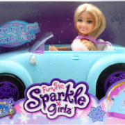 Panenka Sparkle Girlz Coupe set s autíčkem cabriolet v krabici