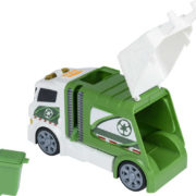 Teamsterz auto zeleno-bílé popeláři set s popelnicí na baterie Světlo Zvuk plast