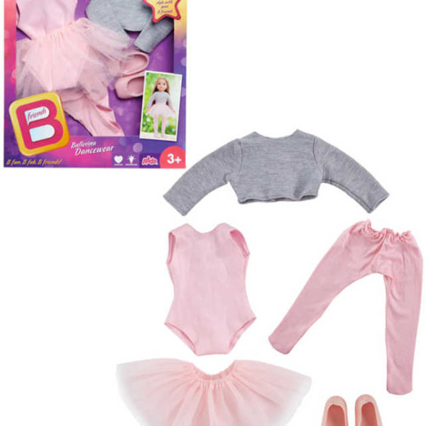 B Friends šaty taneční set obleček pro panenku 45cm balerina