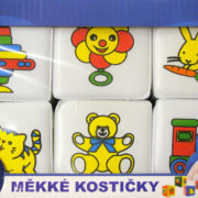 Baby soft kostky pěnové barevné set 6ks s obrázky různé druhy