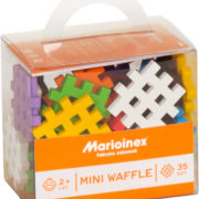 MARIOINEX Baby Mini Wafle stavebnice mřížka měkké ohebné dílky 35ks