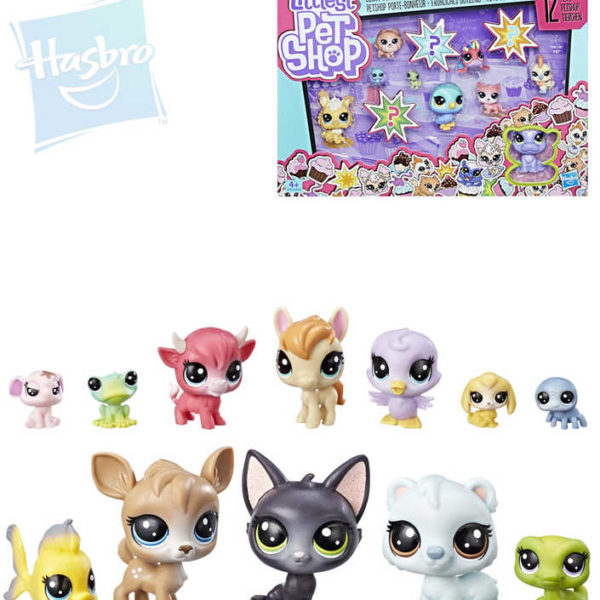 HASBRO LPS Zvířátka Littlest Pet Shop velké balení set 12ks různé druhy v krabici