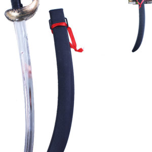 Šavle pirátská 60cm meč dětský plastový v pouzdrře