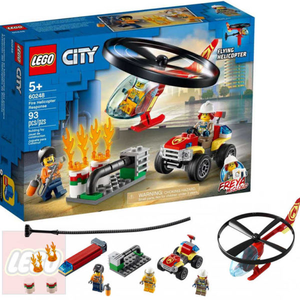 LEGO CITY Zásah hasičského vrtulníku 60248 STAVEBNICE